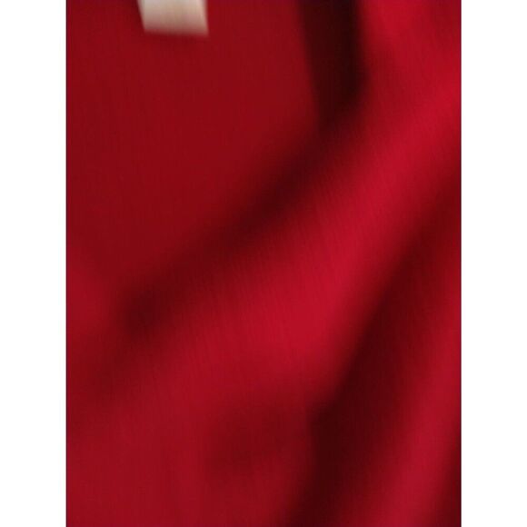 Chico's Boho Fringed Cowl Neck Long Sleeve Top Size 2 Red - Picture 5 of 10